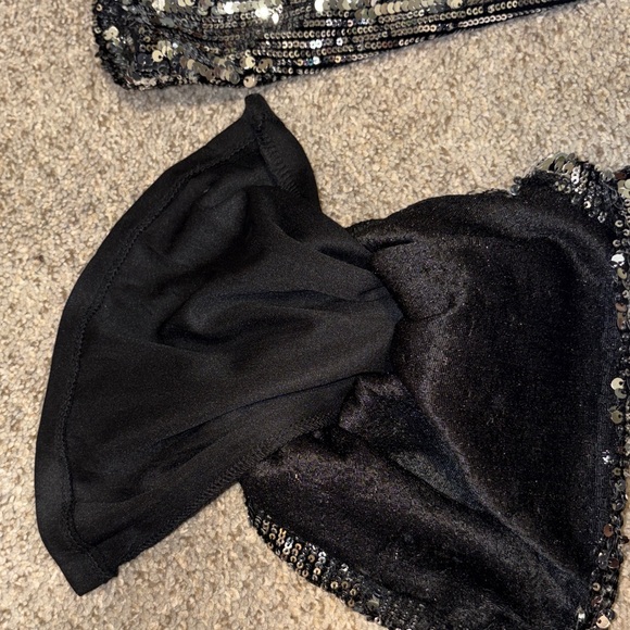 Silver Sequin Flare Pants 8/10 - Picture 6 of 11